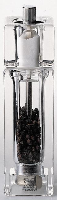 Pfeffermühle und Salzstreuer in transparentem Acryl